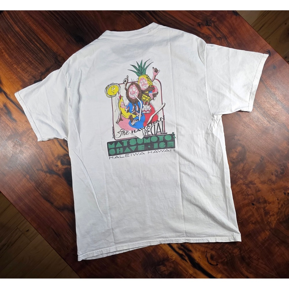 MATSUMOTO SHAVE ICE HAWAII RARE GRAPHIC 80's VINTAGE UNISEX RETRO
